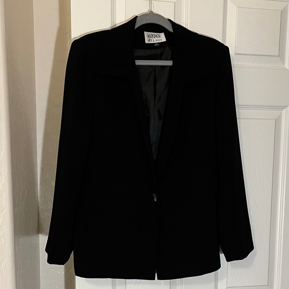 Black fully lined blazer - Picture 1 of 5